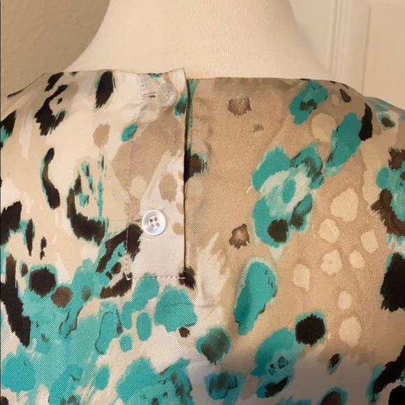 100% silk blouse, chick cheetah print - Picture 5 of 6